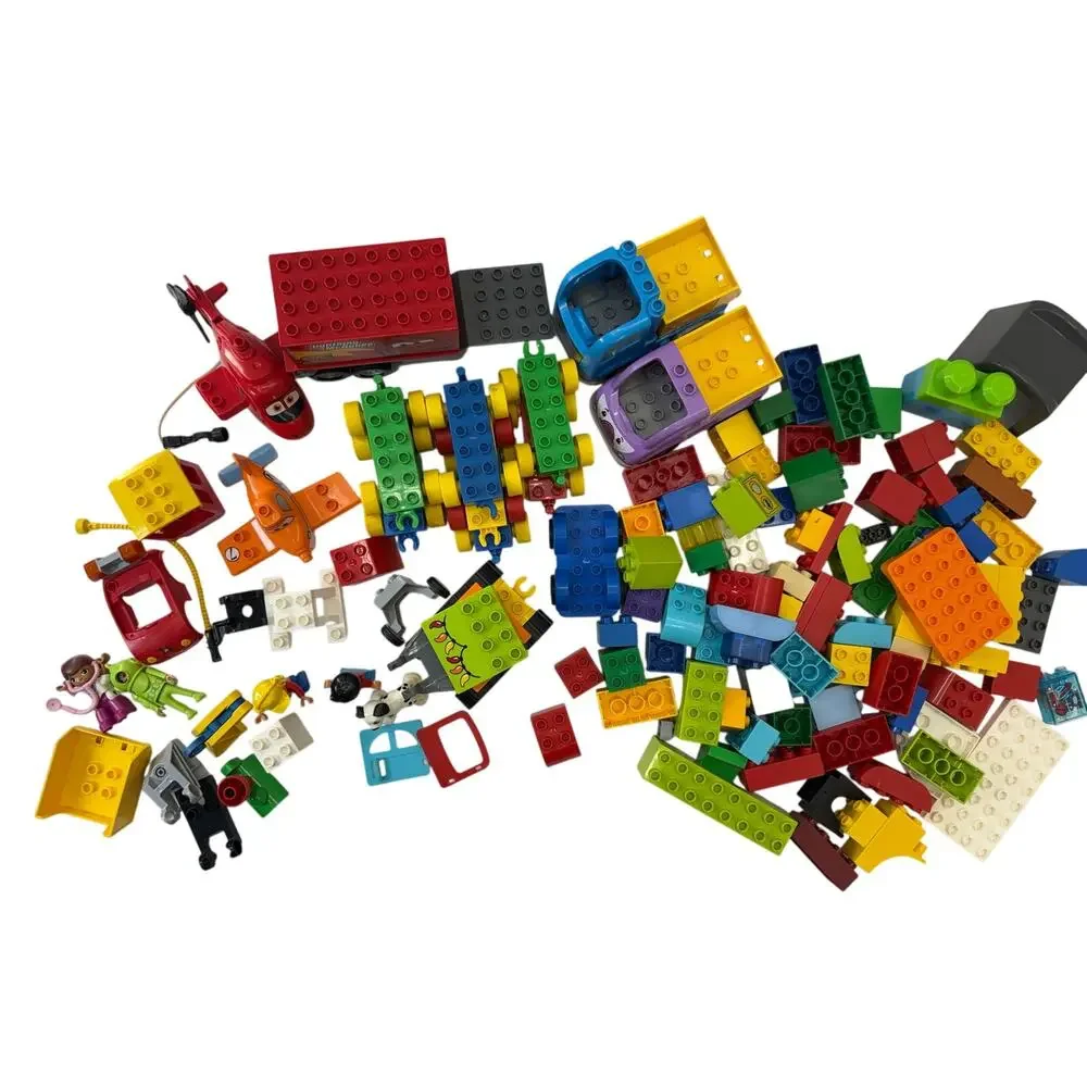 LEGO DUPLO Mixed Lot Blocks Figures Vehicles Phone Accessories Bundle